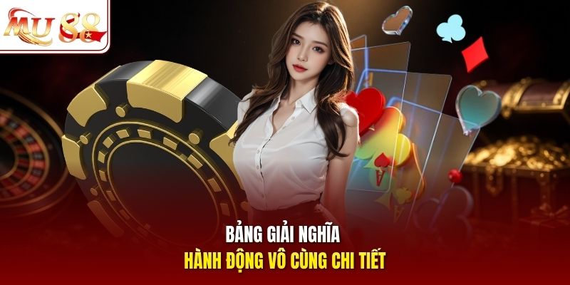  Bảng giải nghĩa hành động vô cùng chi tiết