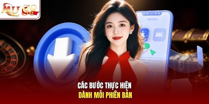 Các bước thực hiện dành mỗi phiên bản