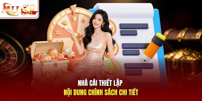 Nhà cái thiết lập nội dung chính sách chi tiết